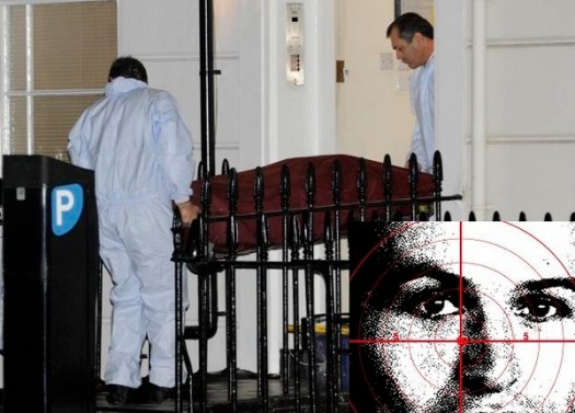 Unidentified Body leaving 36 Alderney Street, Sw1, London, tonight.